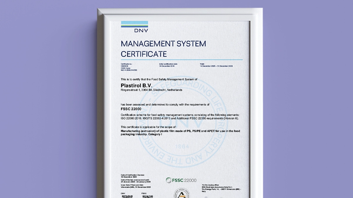 Plastirol certificering